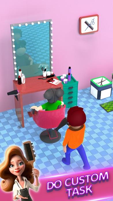 Скриншот игры Idle Barber Shop Game - Tycoon