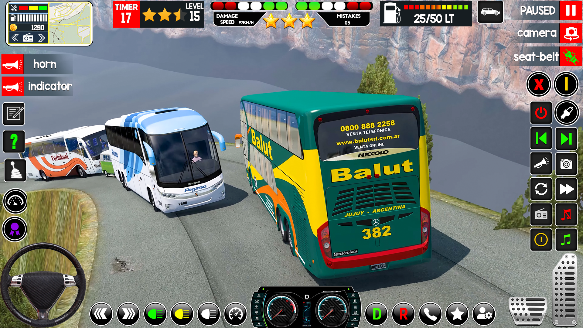 Real Bus Driving Simulator 3d ภาพหน้าจอเกม