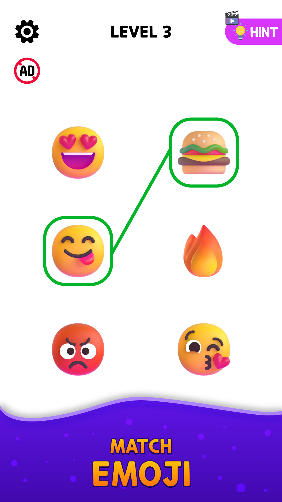 Captura de Tela do Jogo Emoji Puzzle - Connect Puzzle