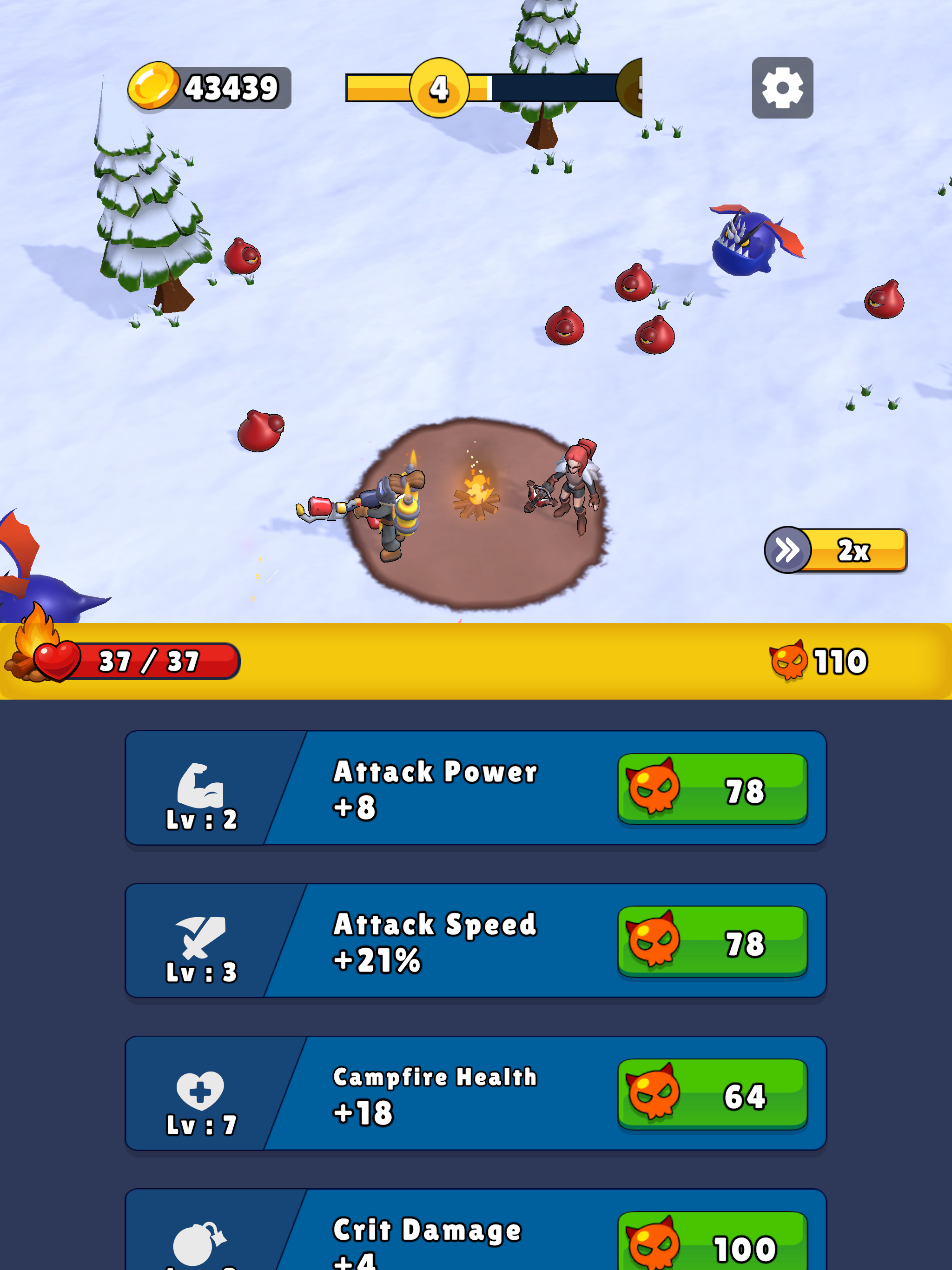 Defend The Fire ภาพหน้าจอเกม