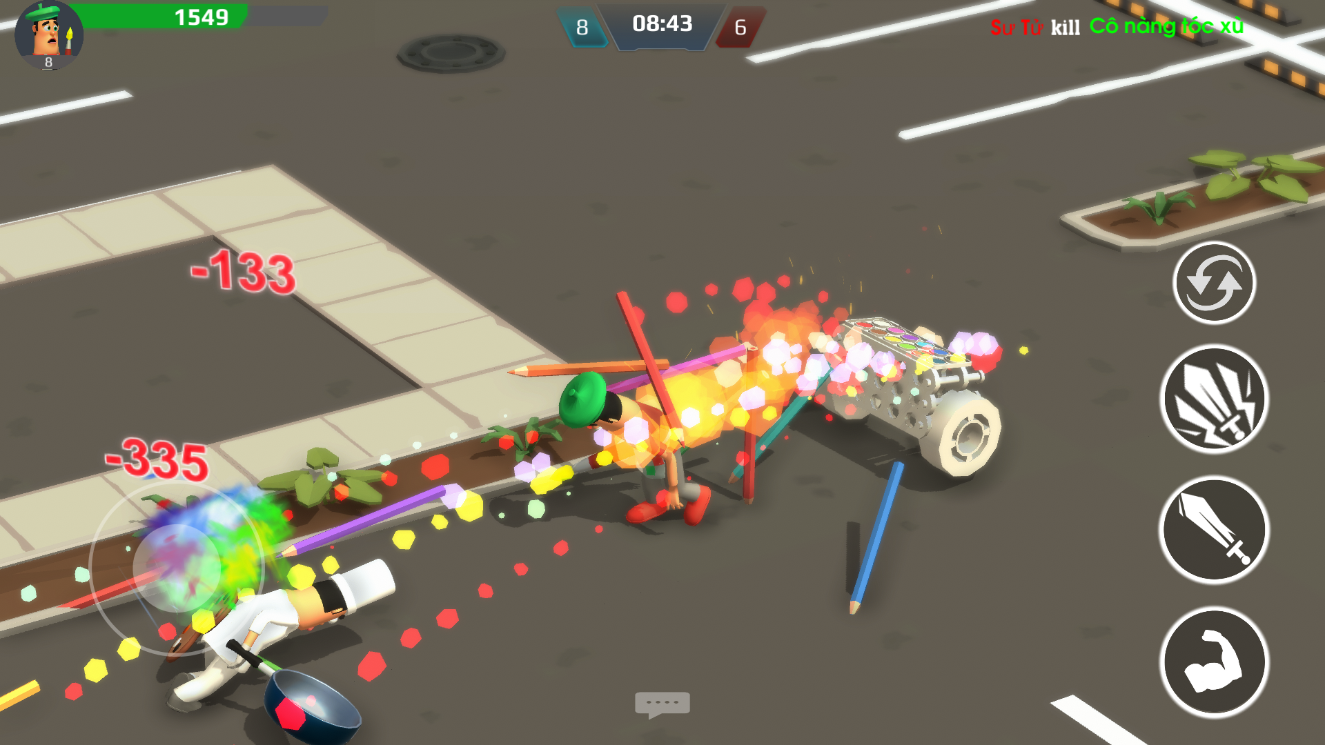 Screenshot of War job