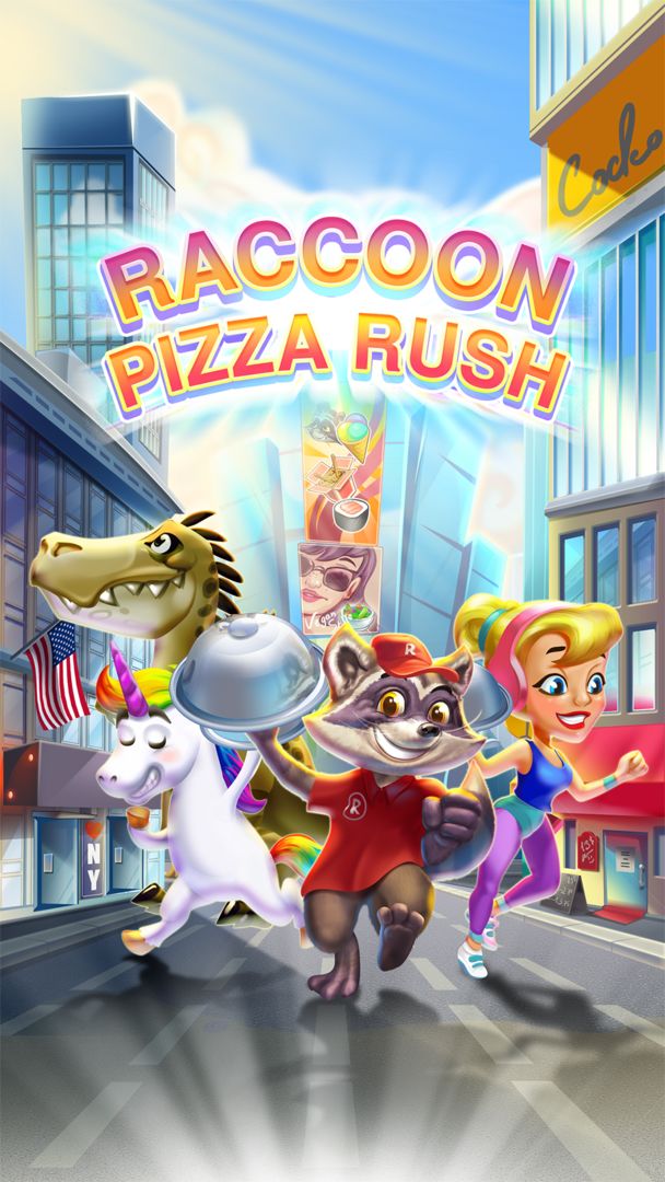 Raccoon Pizza Rush screenshot game