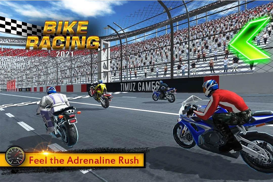 自行車比賽3D：摩托車遊戲遊戲截圖