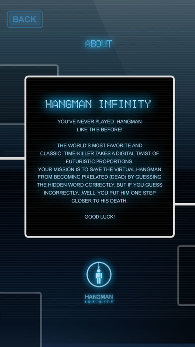Hangman Infinity 게임 스크린 샷