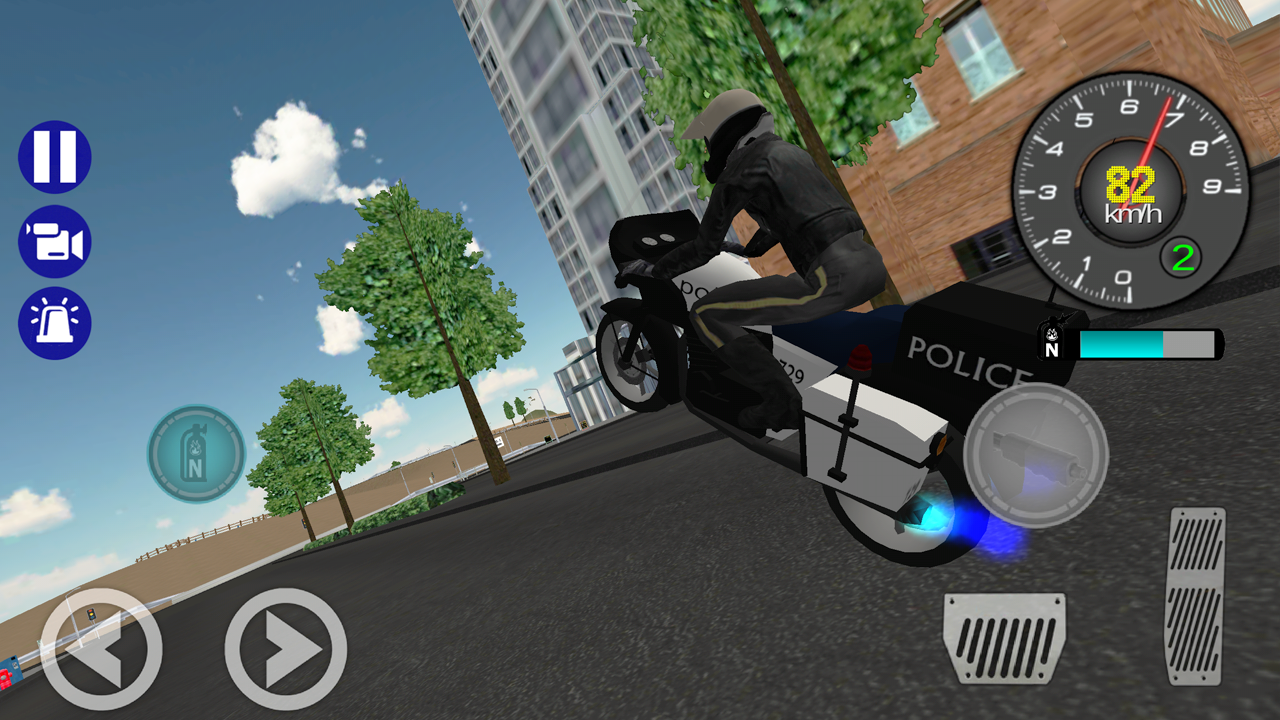 Police Motorbike Road Rider Game Screenshot