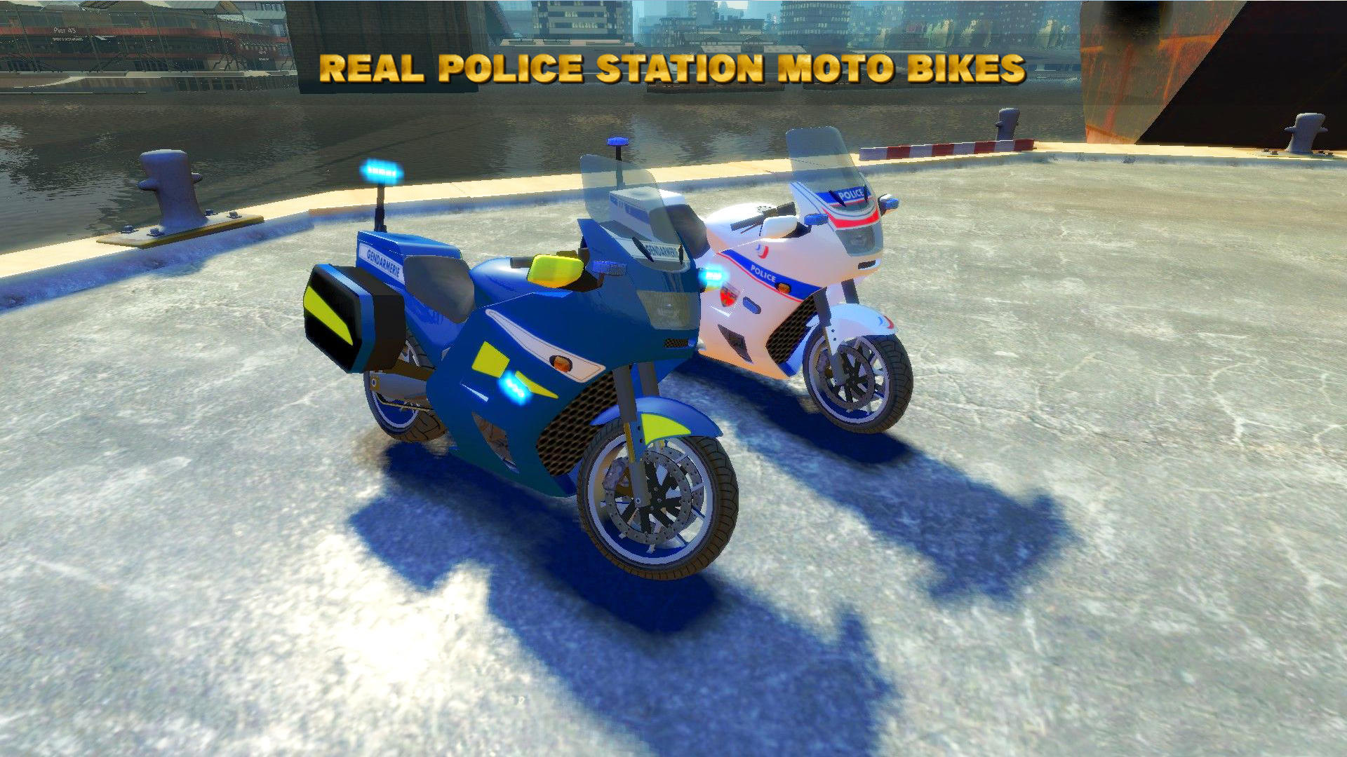 Captura de Tela do Jogo Real Police Station Moto Bikes