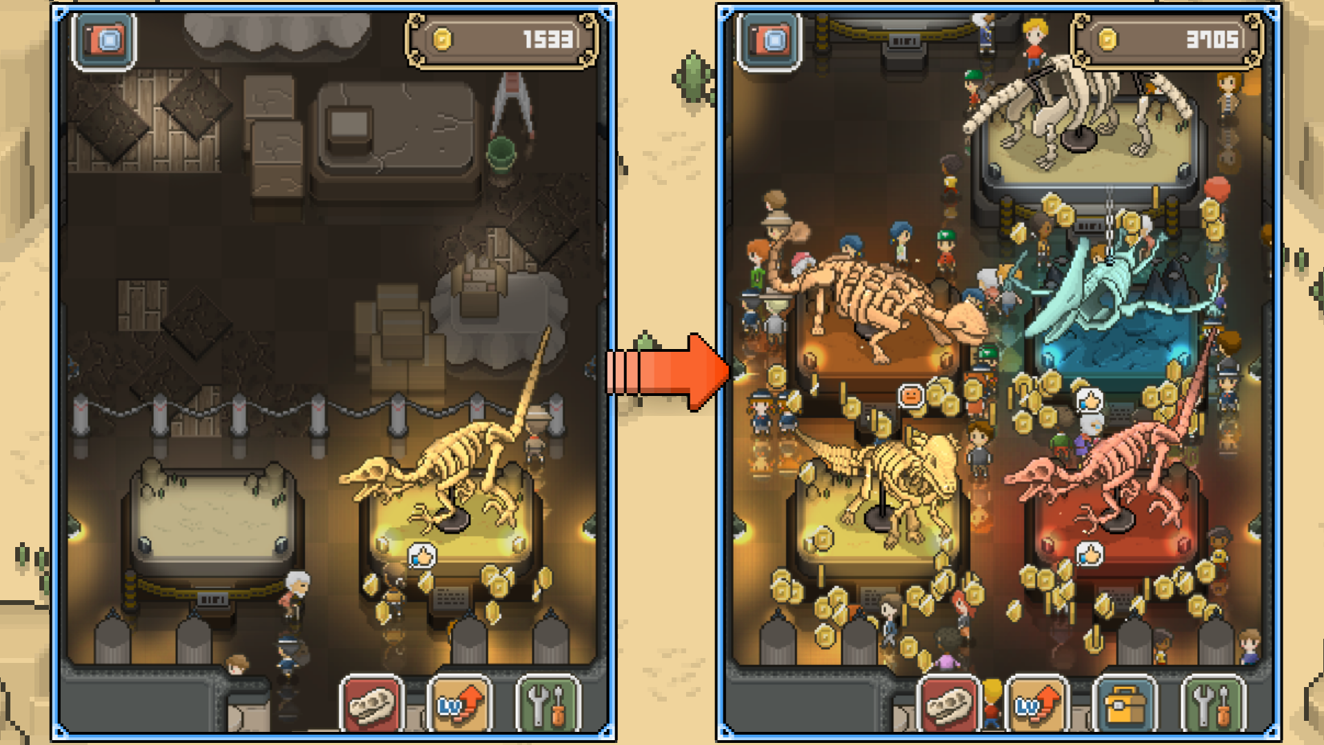 Скриншот игры TAP! DIG! MY MUSEUM!