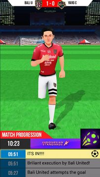 Top Soccer Hero : Bali United Game Screenshot