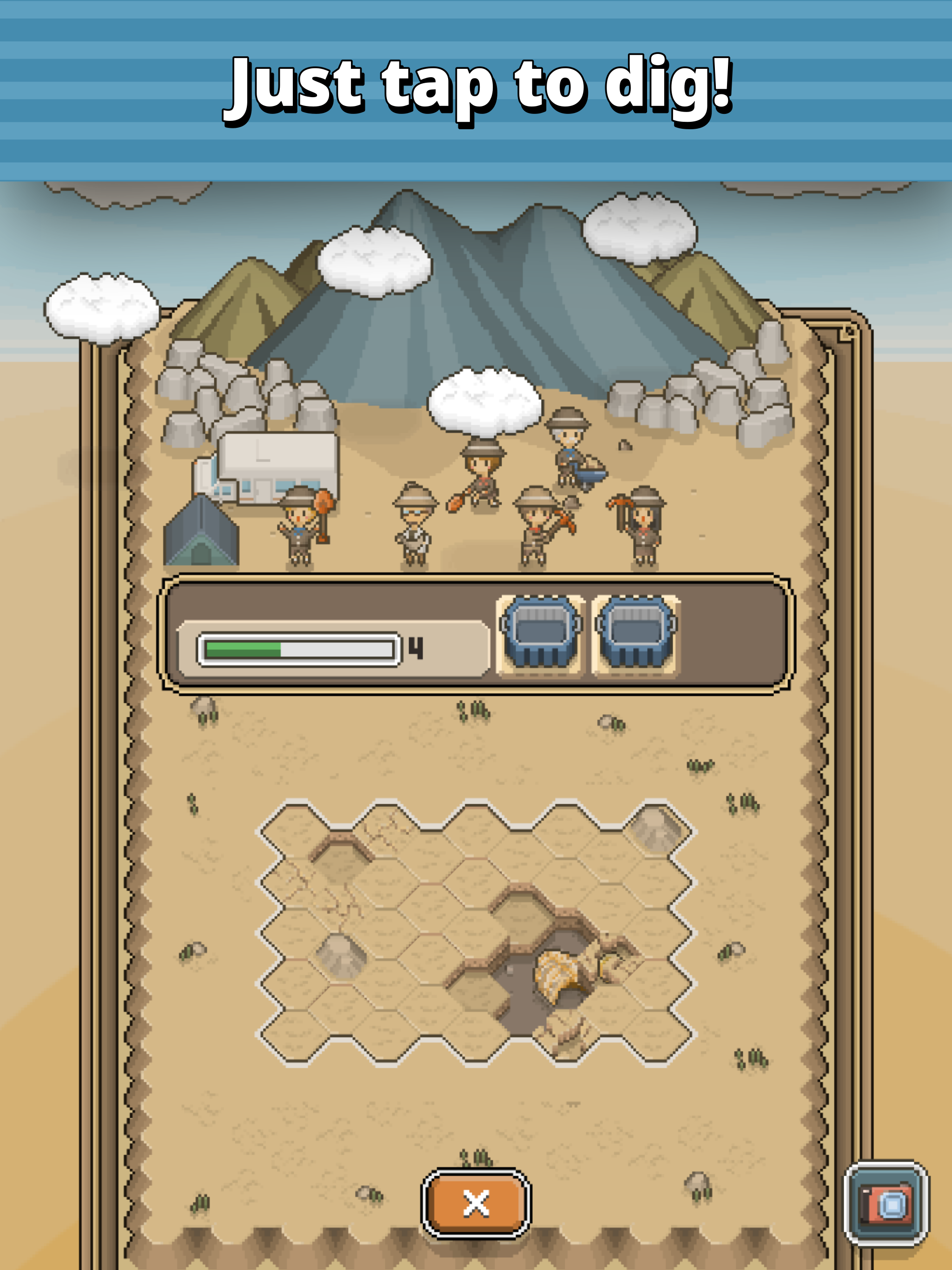 Скриншот игры TAP! DIG! MY MUSEUM!