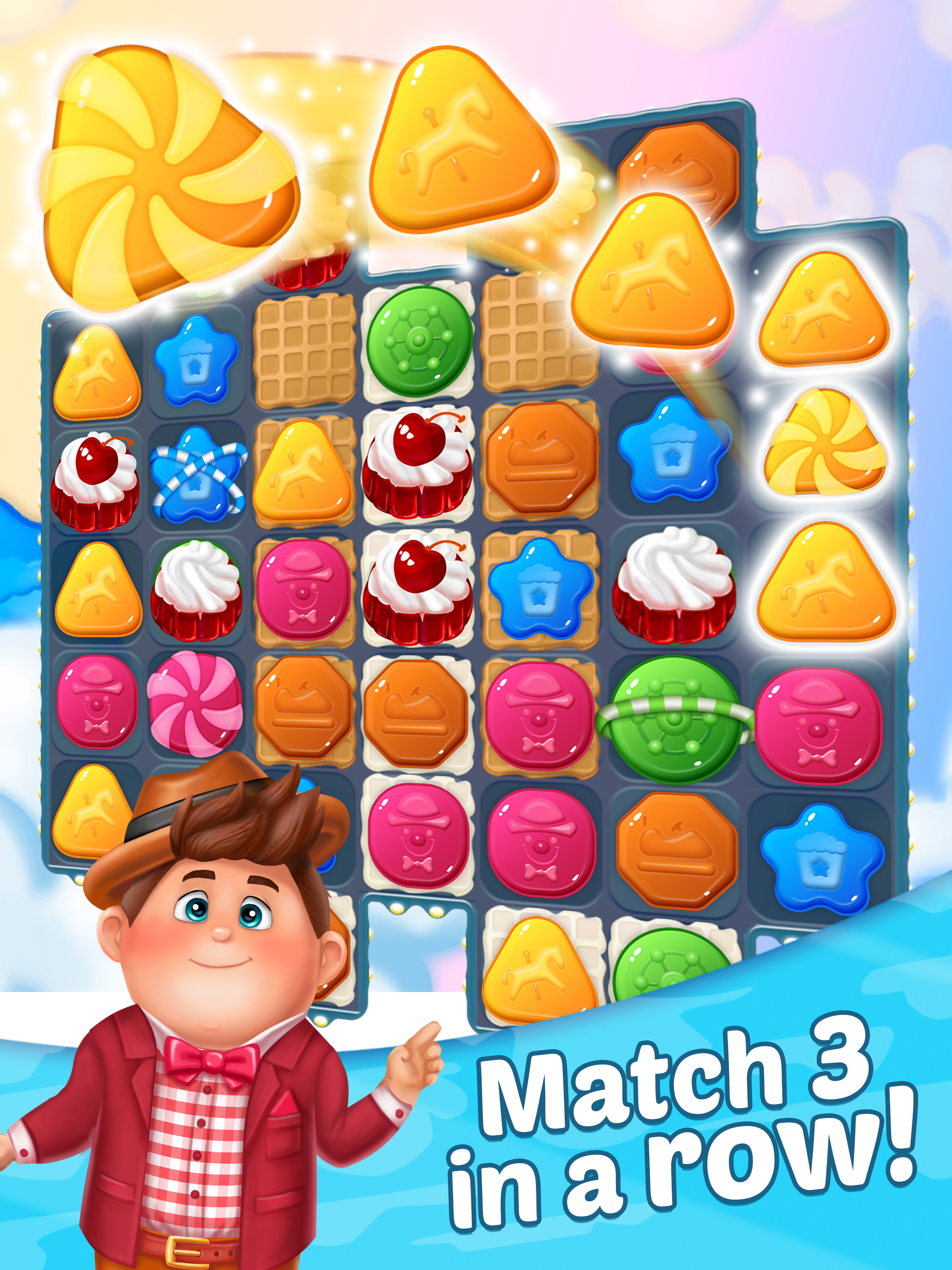 Sky Puzzle: Match 3 Game Game Screenshot