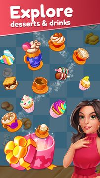 Joy Cafe: Tasty Merge Games Game Screenshot