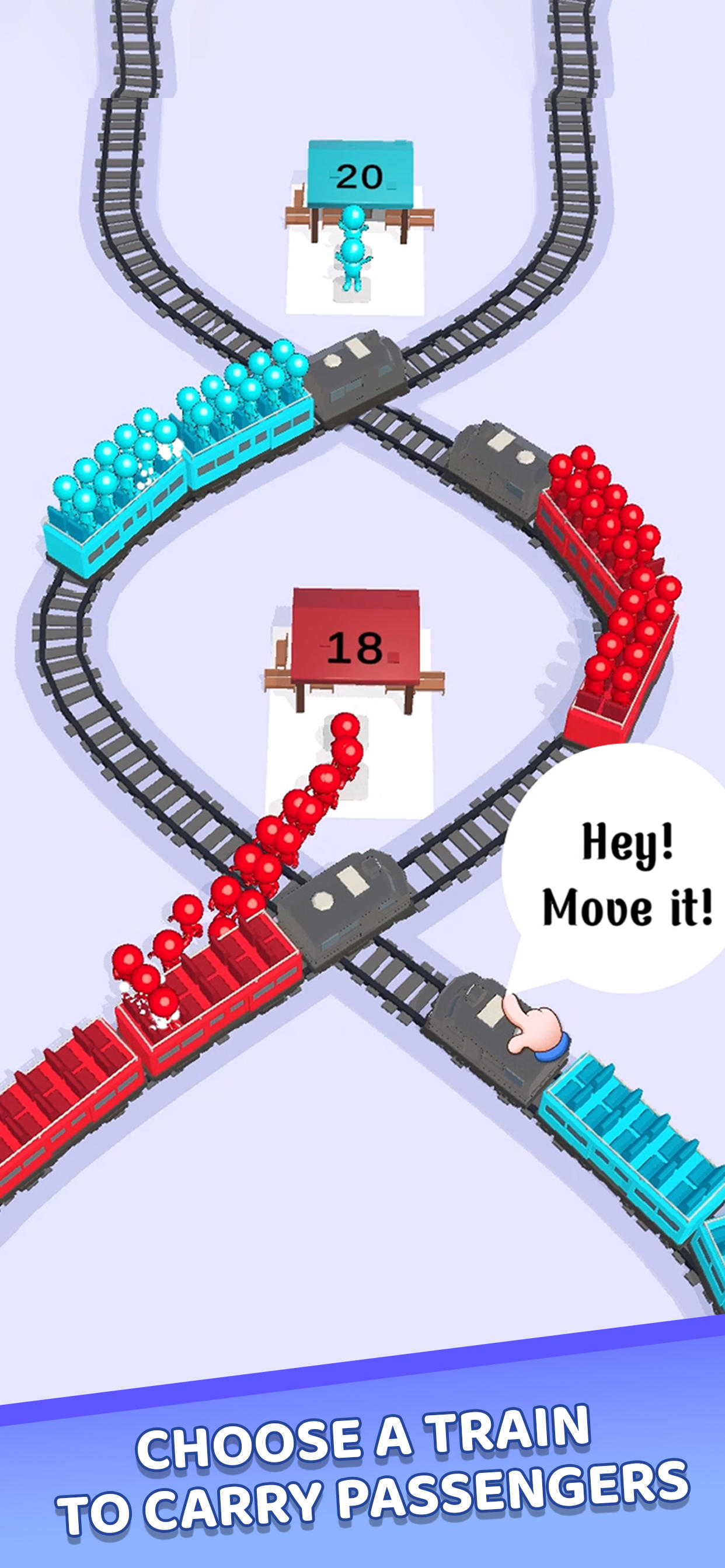 Train Jam Escape: Traffic 3D Game Screenshot