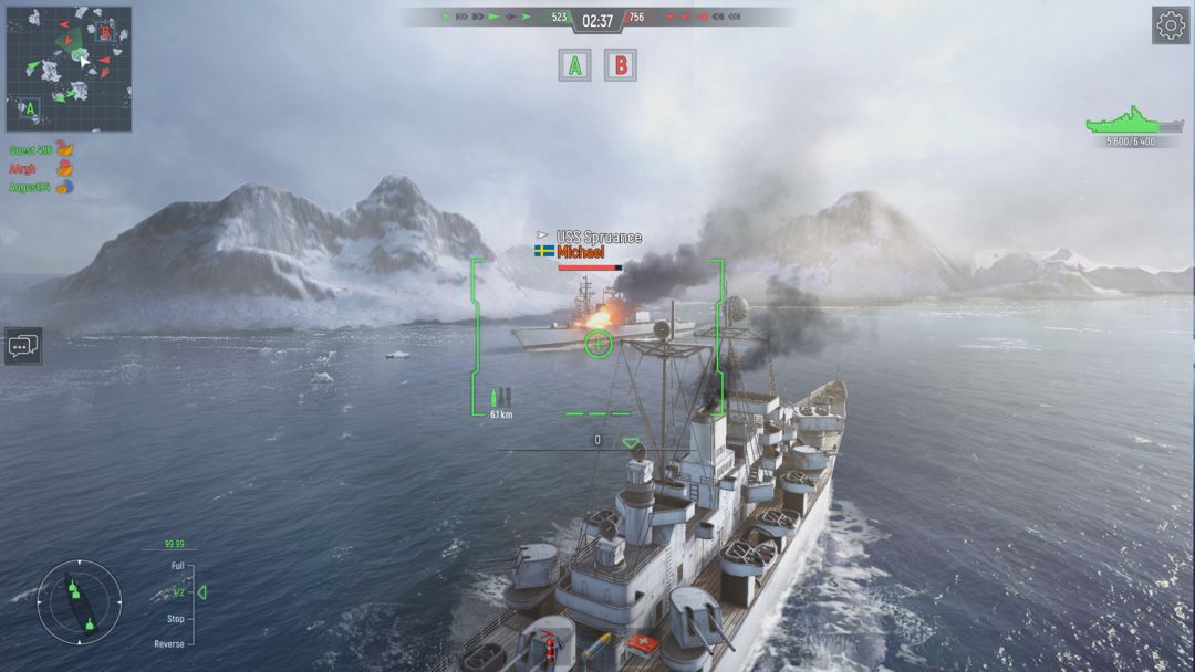 Force of Warships: Battleship遊戲截圖