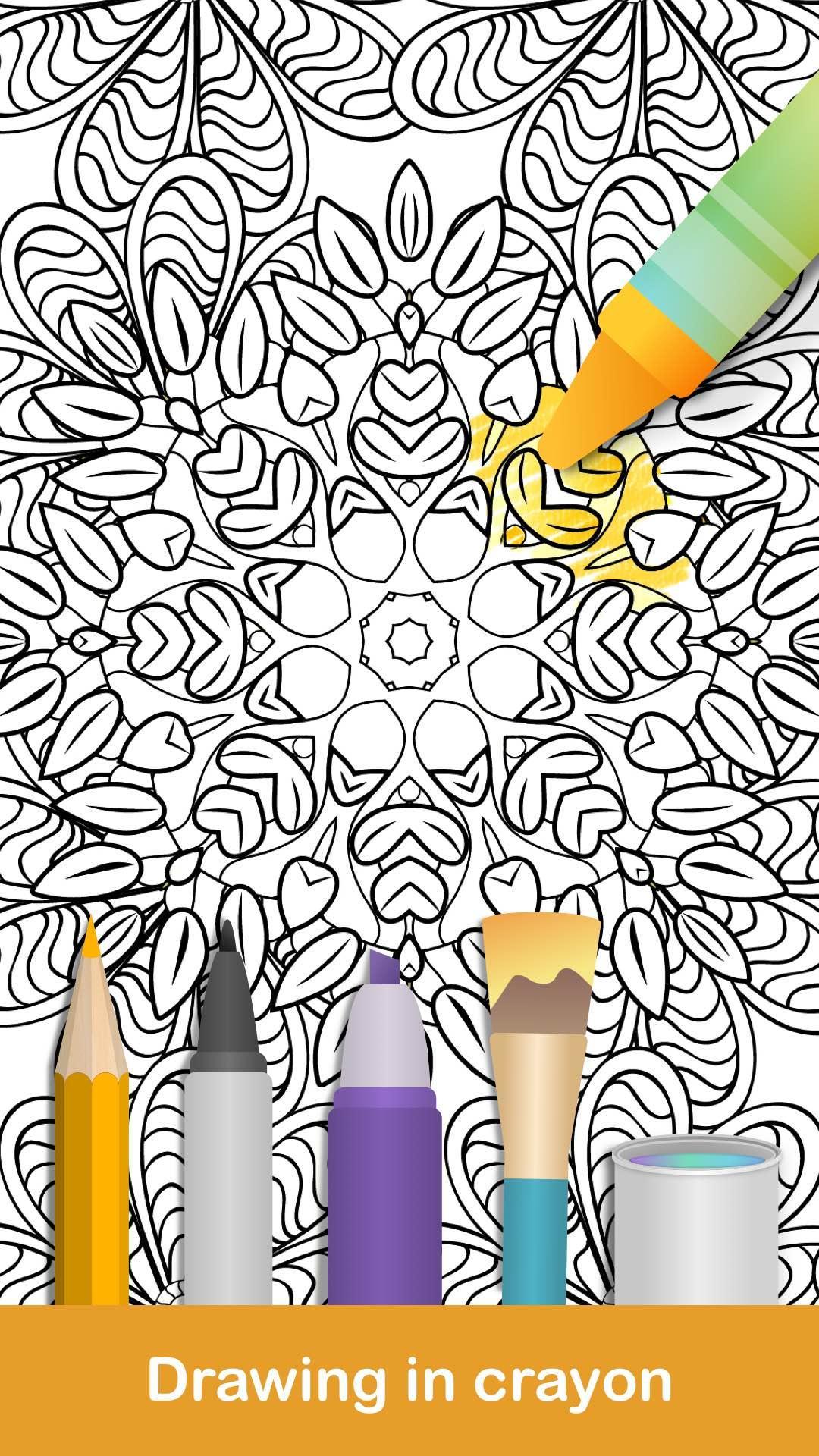 Cuplikan Layar Game 100+ Mandala coloring pages