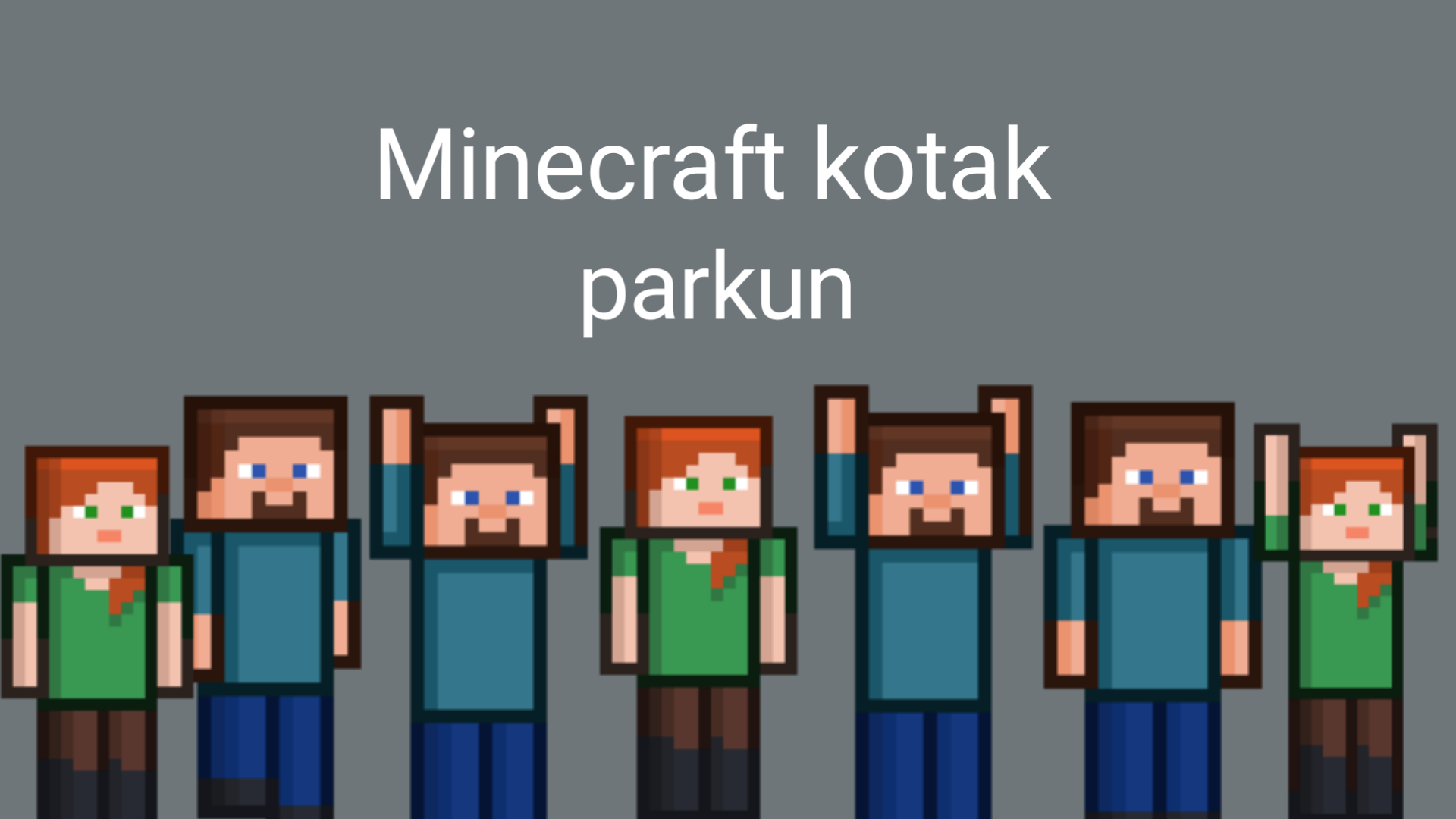 Banner of parque minecraft kotak 