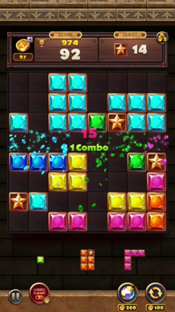 Screenshot of Jewels Block Puzzle Master