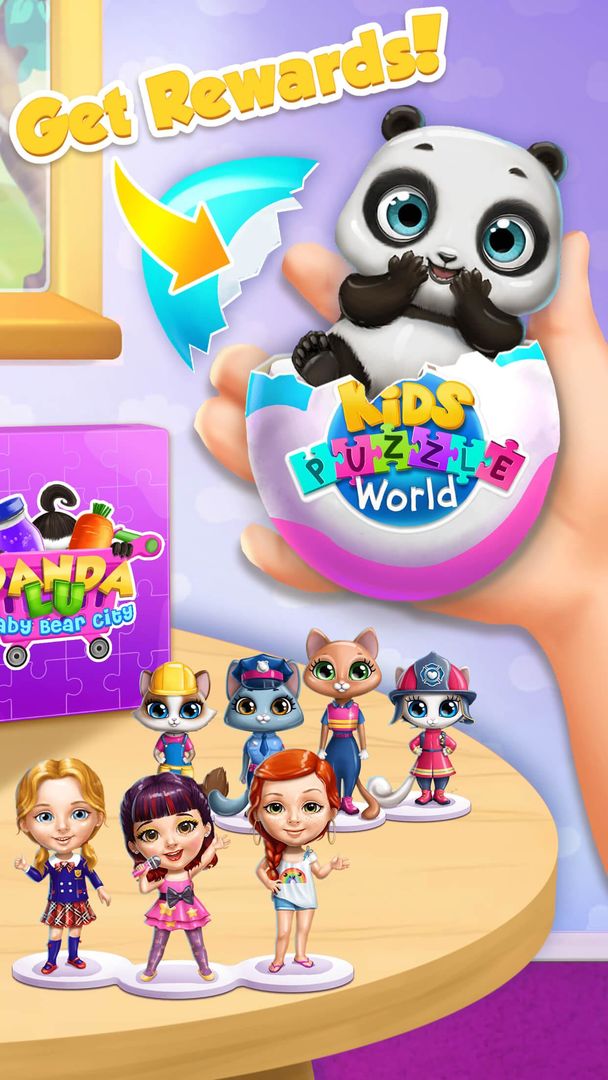 Kids Puzzle World - Free Animal & School Jigsaws遊戲截圖