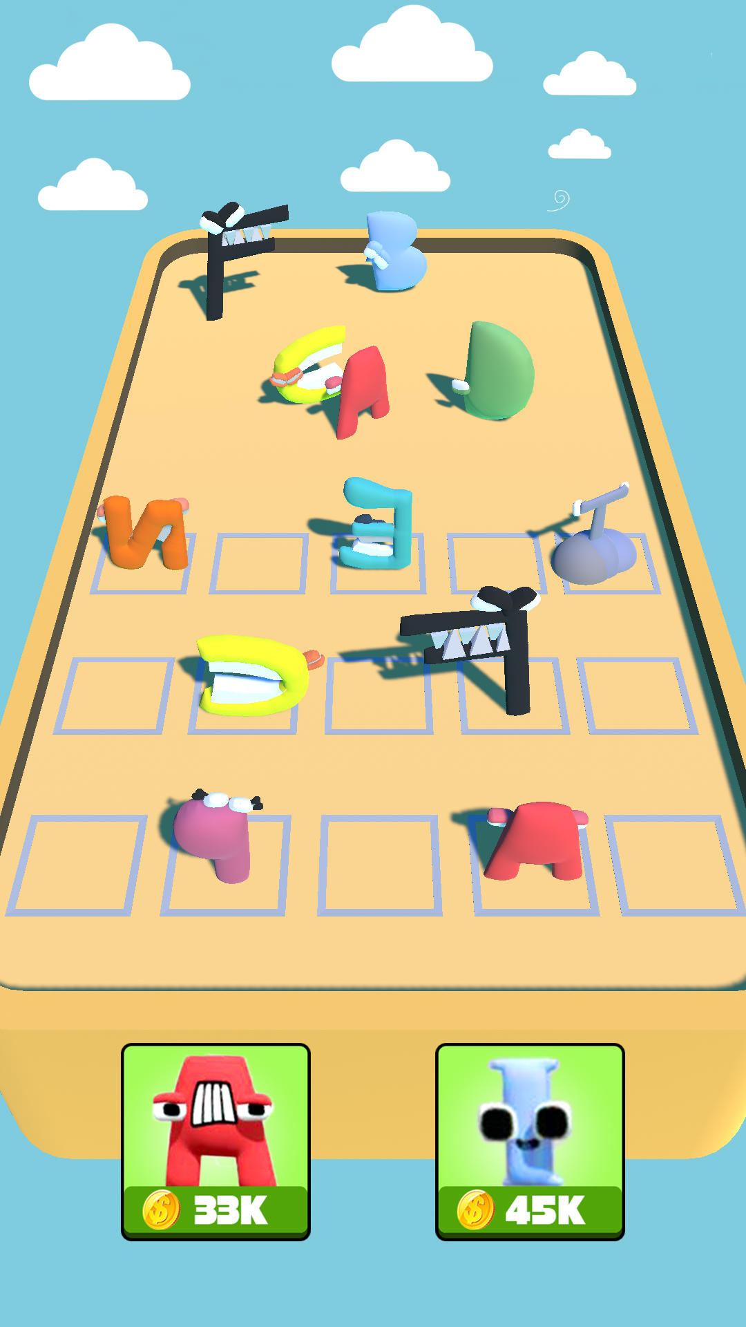 Screenshot of Monster Merge Alphabet- 3d Run