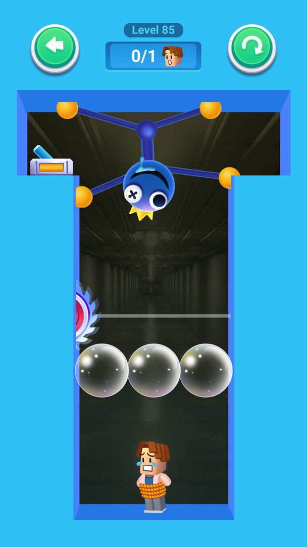 Screenshot of Rainbow Stretch - Blue Monster