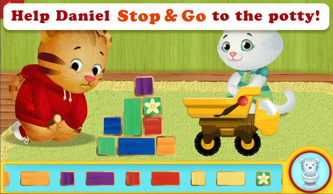 Screenshot of Daniel Tiger's Stop & Go Potty