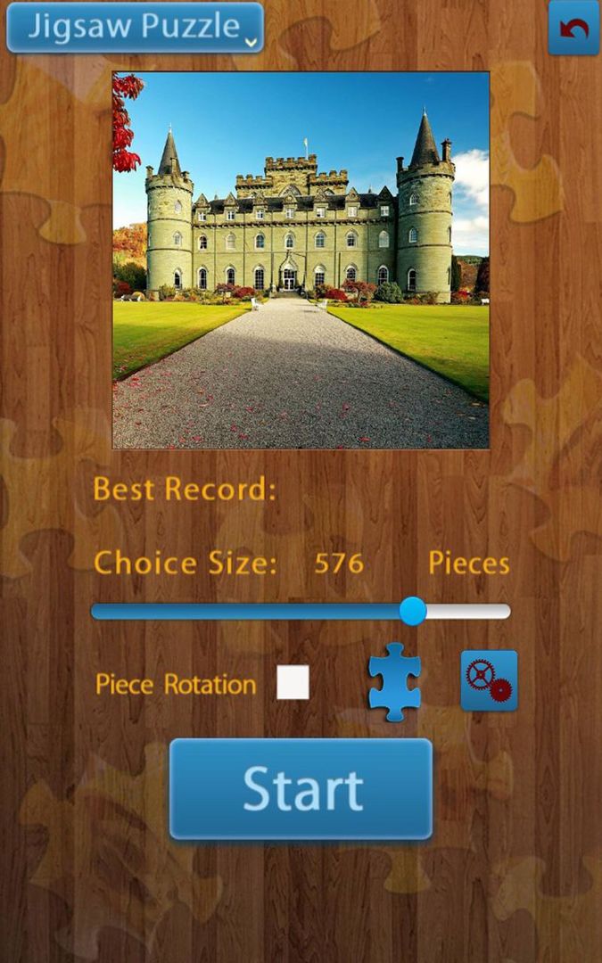 Screenshot of Castle Jigsaw Puzzles