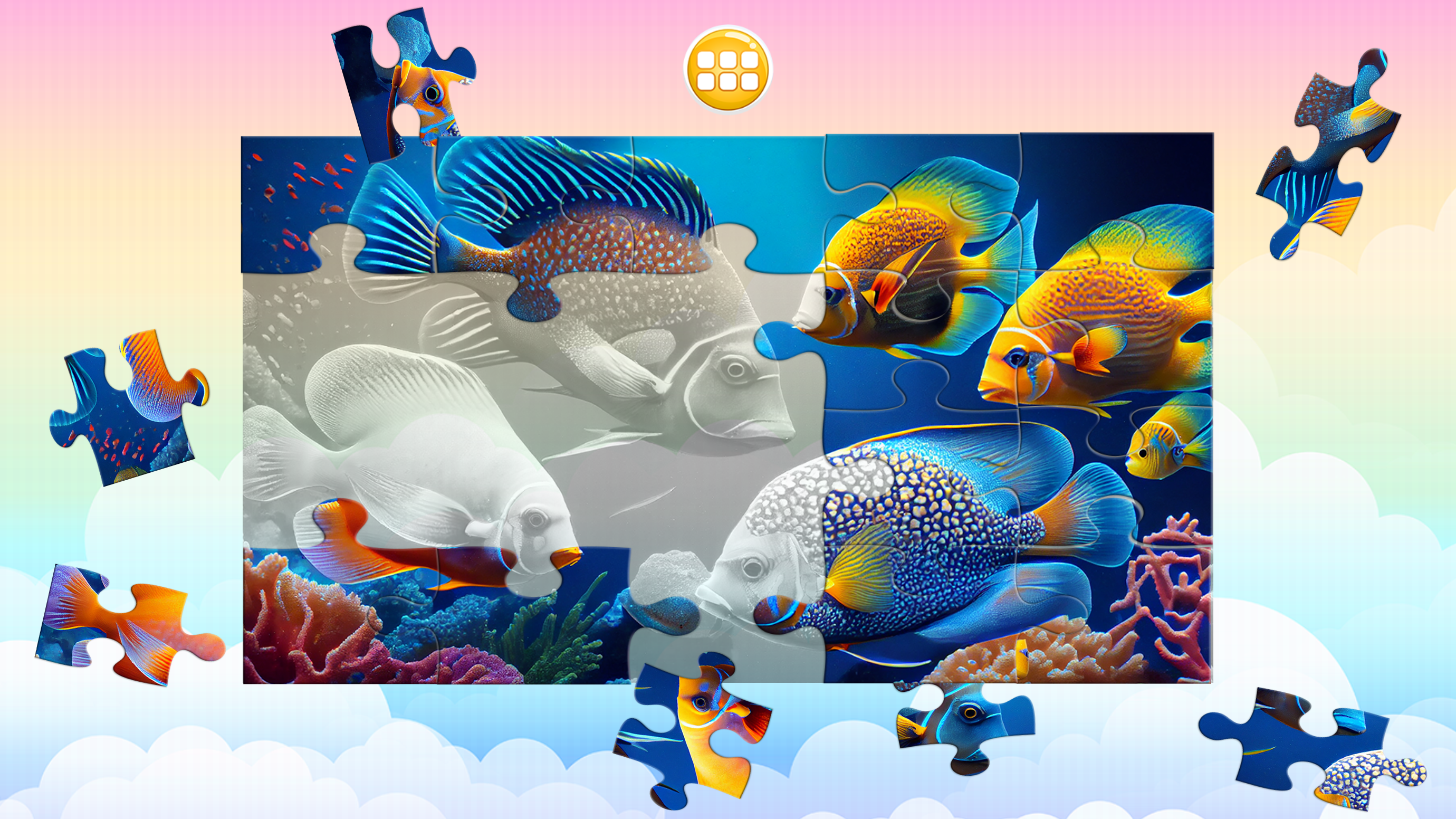 Animals jigsaw puzzle 게임 스크린샷