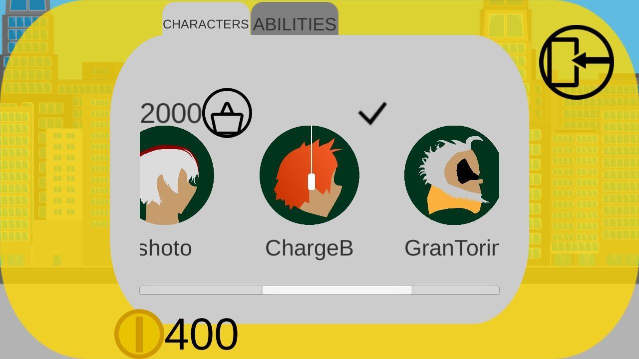 BNHA runner Game Screenshot
