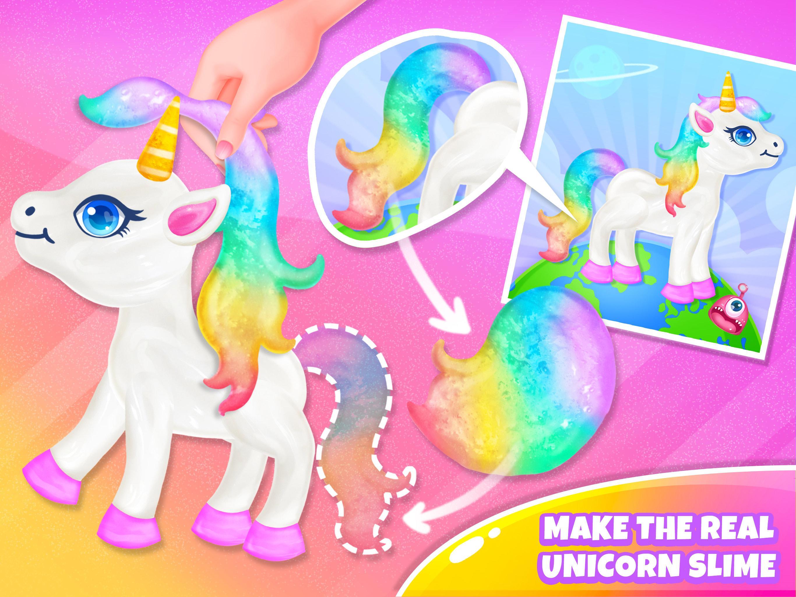 Unicorn Slime - Crazy Fluffy Trendy Slime Fun Game Screenshot