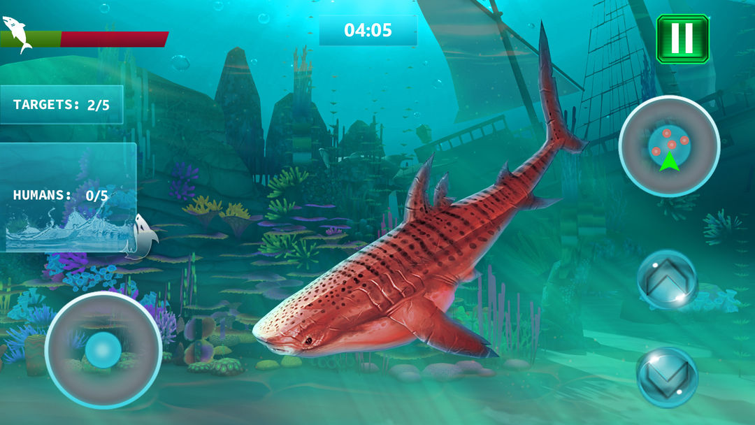 Shark Simulator 2018 게임 스크린 샷