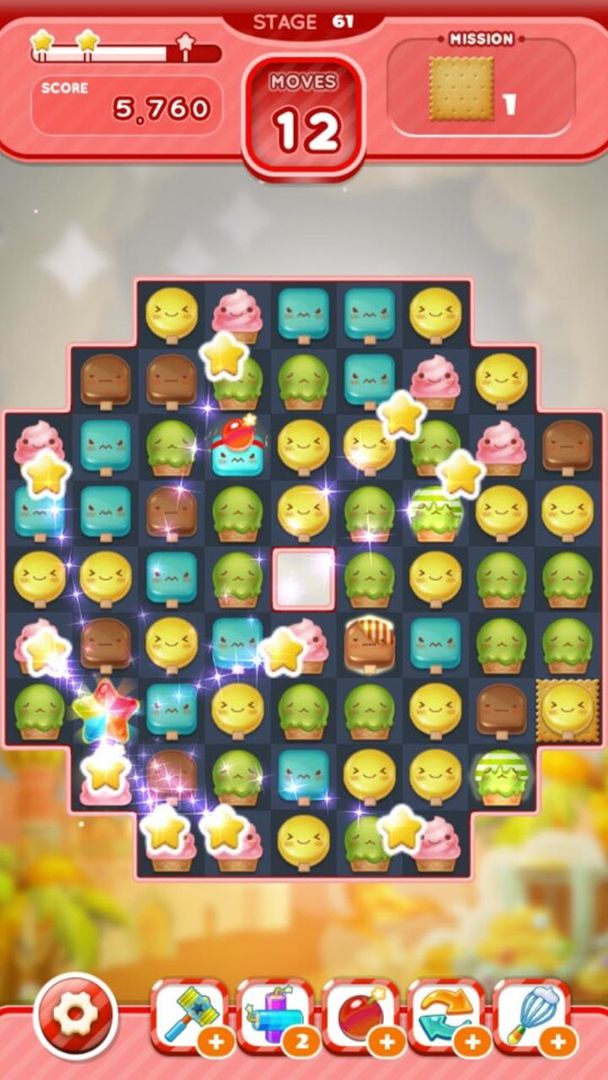 아이스크림 매니아 : 매치3 퍼즐 게임 스크린 샷
