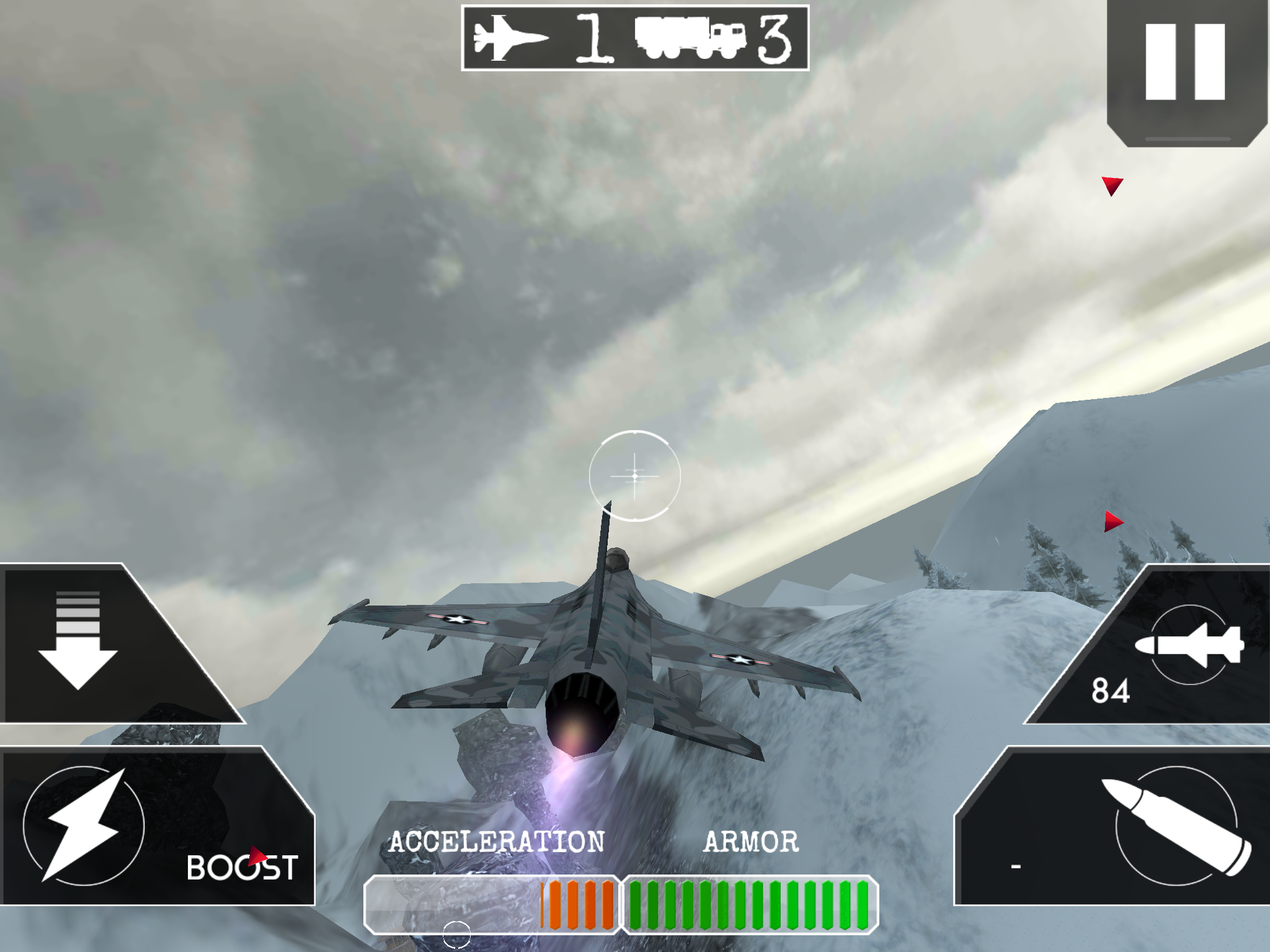 Cuplikan Layar Game Airplane Flight Battle 3D