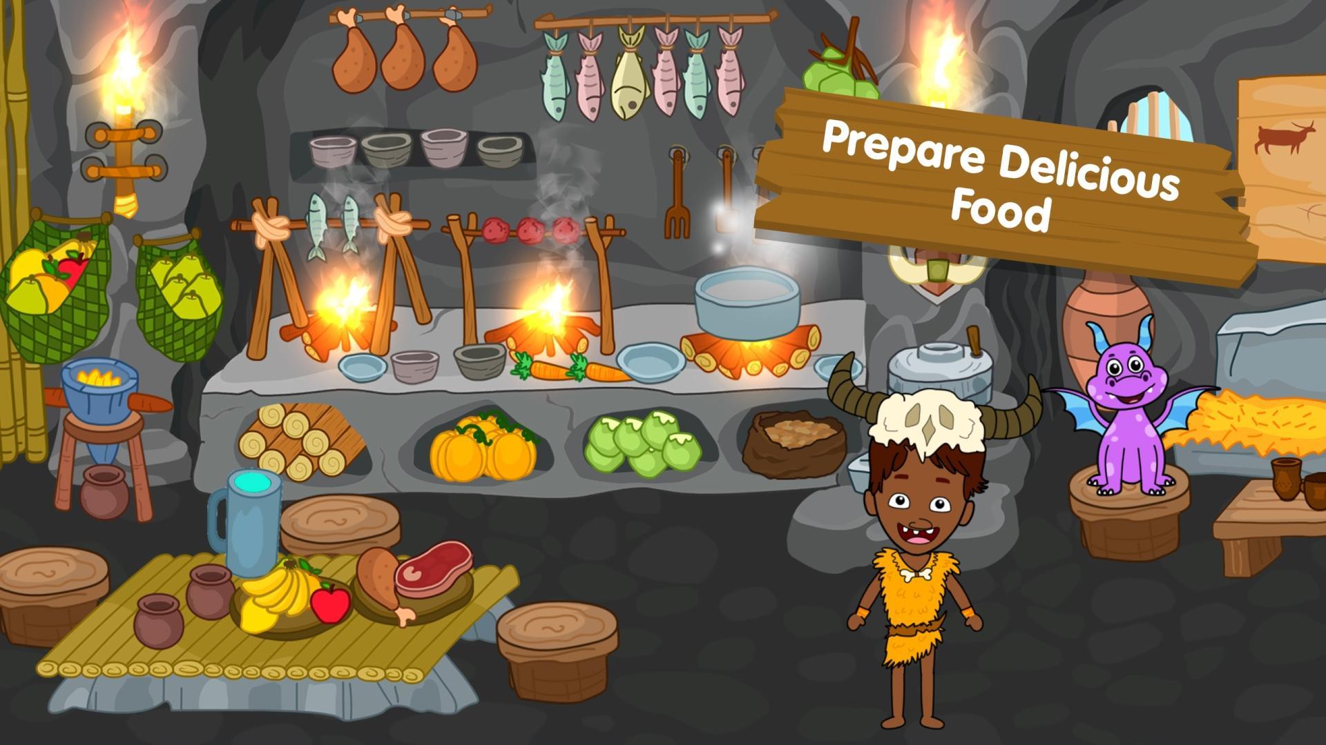 Screenshot of Caveman Games World for Kids