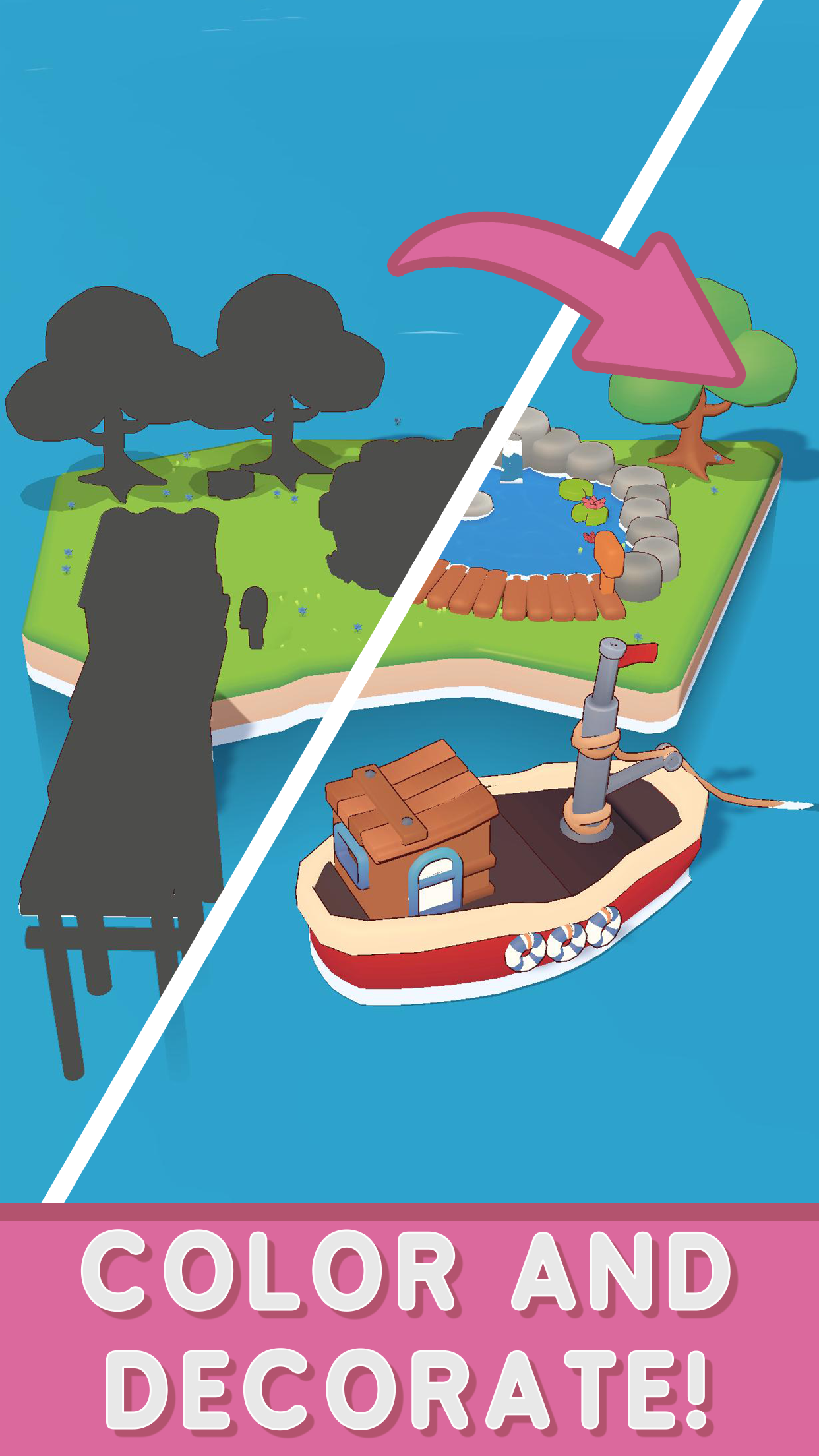 Hexa Puzzle Island ภาพหน้าจอเกม