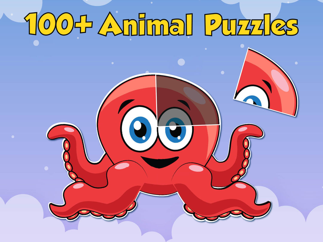 Screenshot of Kids Games, preschool puzzle coloring app for baby