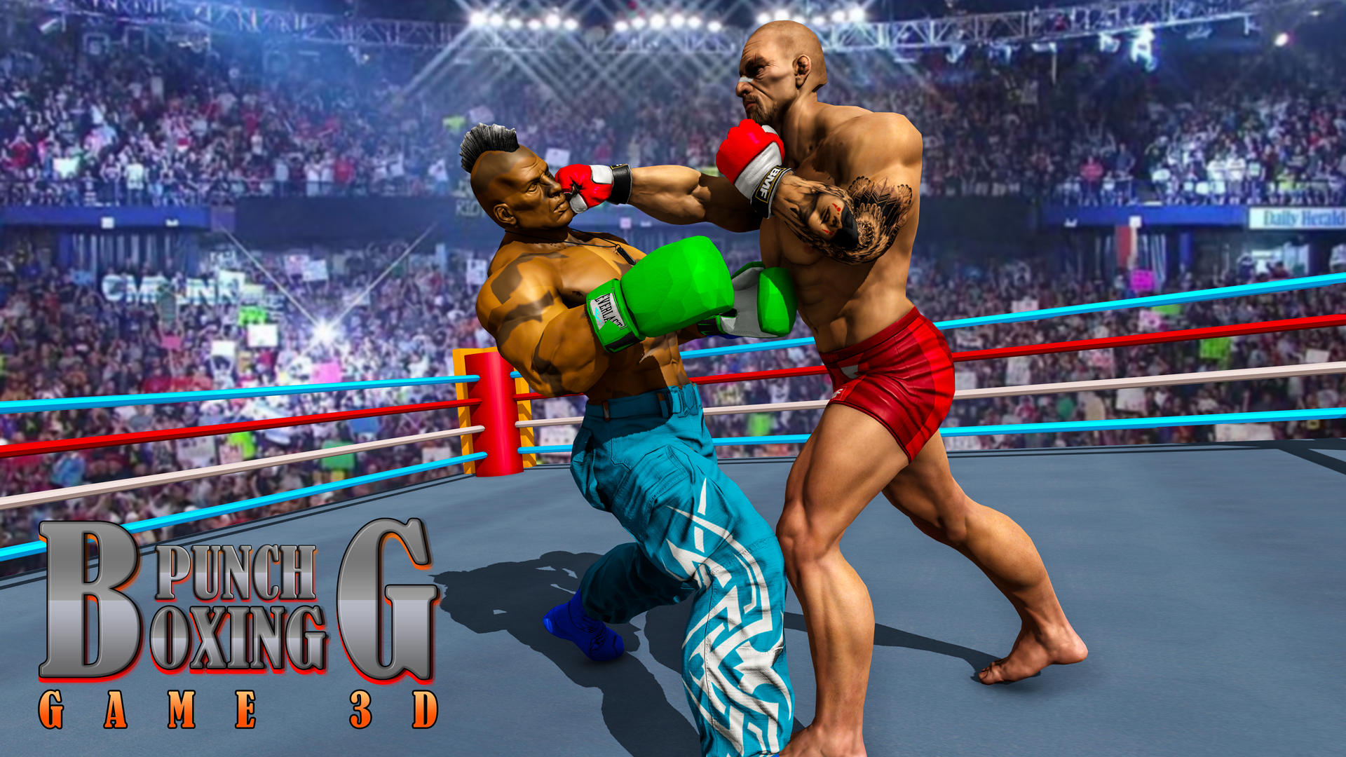 Cuplikan Layar Game Real Punch Boxing Games 3d