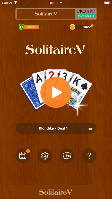 Cuplikan Layar Game Solitaire Victory
