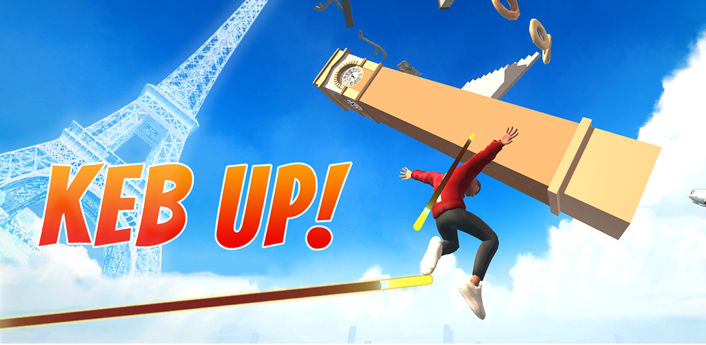 Captura de Tela do Jogo KEB UP! Stick n Horse Parkour