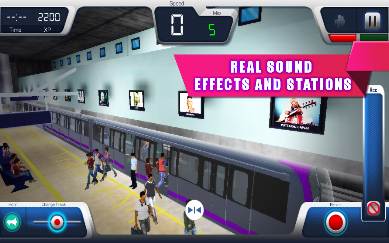 Screenshot of Bangalore Metro Train