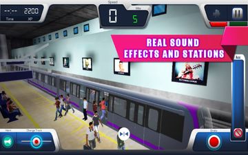 メトロトレインシミュレータ ゲームのスクリーンショット