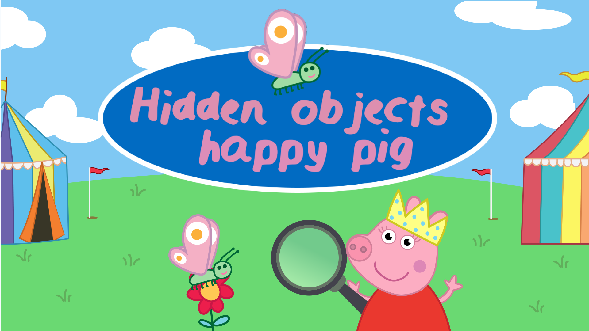 Hidden objects - Happy pig Game Screenshot