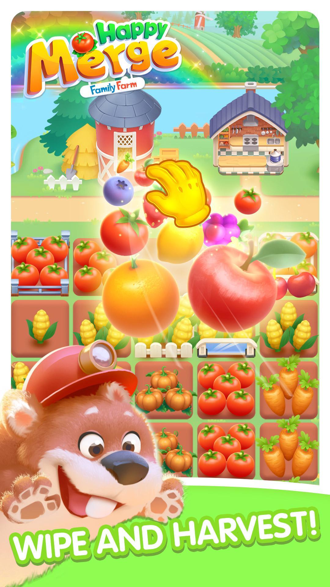 Happy Merge - Dream Farm Game Screenshot