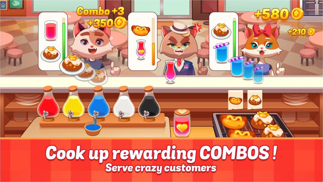 Cooking Cat Crazy : Tomcat Restaurant遊戲截圖