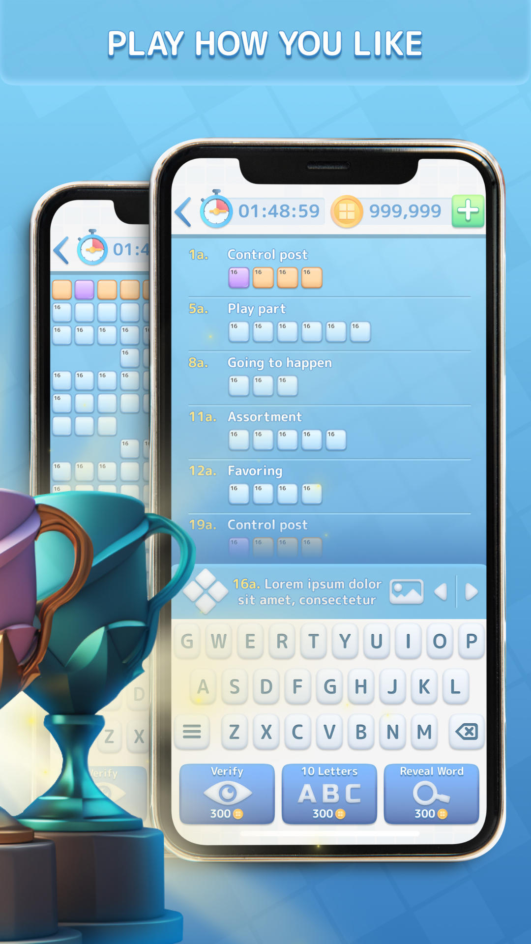 Crossword Champ: Fun Word Puzzle Games Play Online 게임 스크린샷