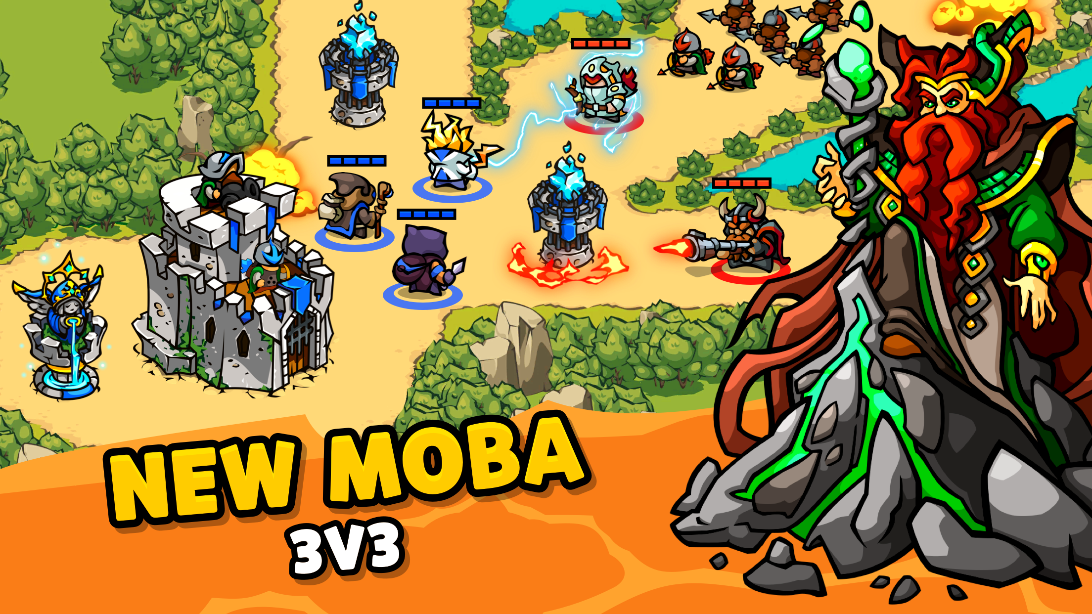Rushlands – epic MOBA war Game Screenshot