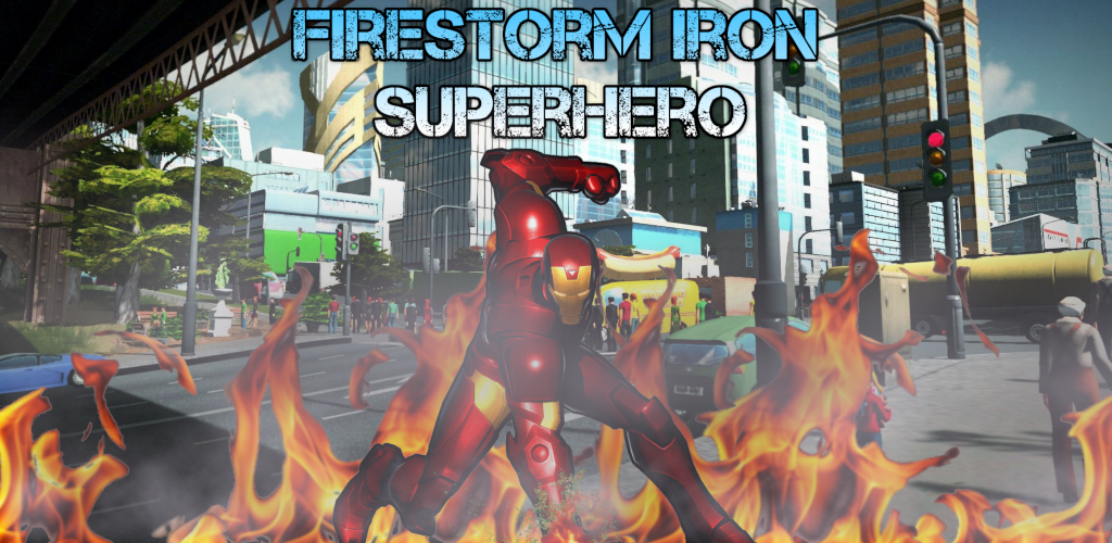 Banner of Héroe de la cuerda de hierro - Ciudad del crimen de superhéroes Firestorm 1.15