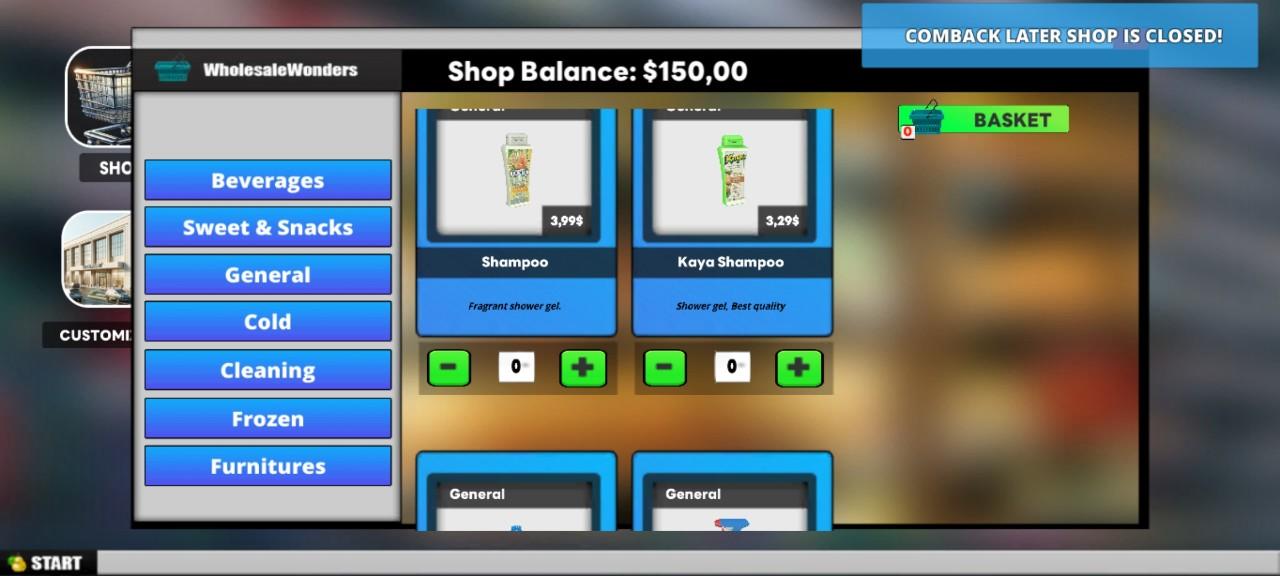 Supermarket Simulator 2024 Game Screenshot