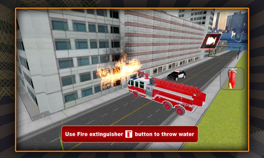 Screenshot of Chinatown Firetruck Simulator