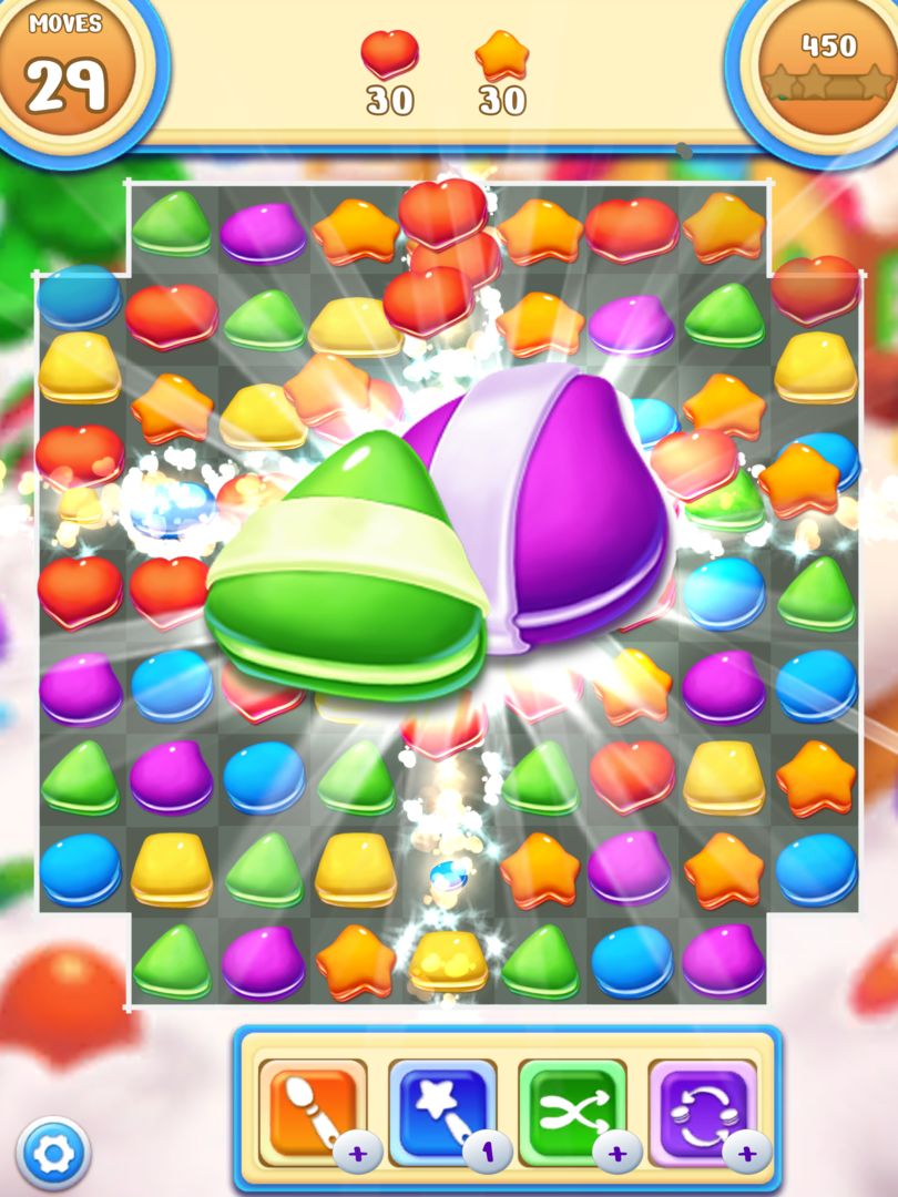 쿠키 마카롱 팝 : 달콤한 매치 3 퍼즐 게임 스크린 샷