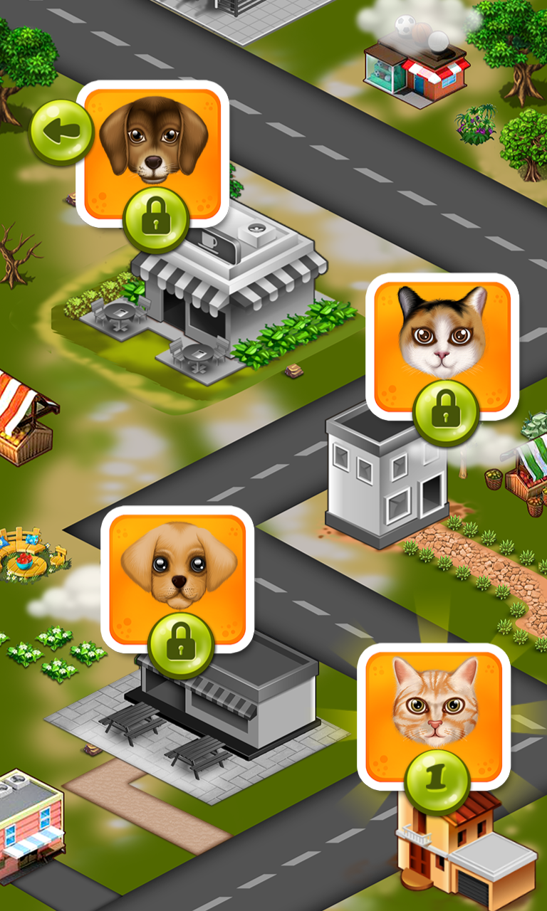 Screenshot of Wash and Treat Pets Kids Game