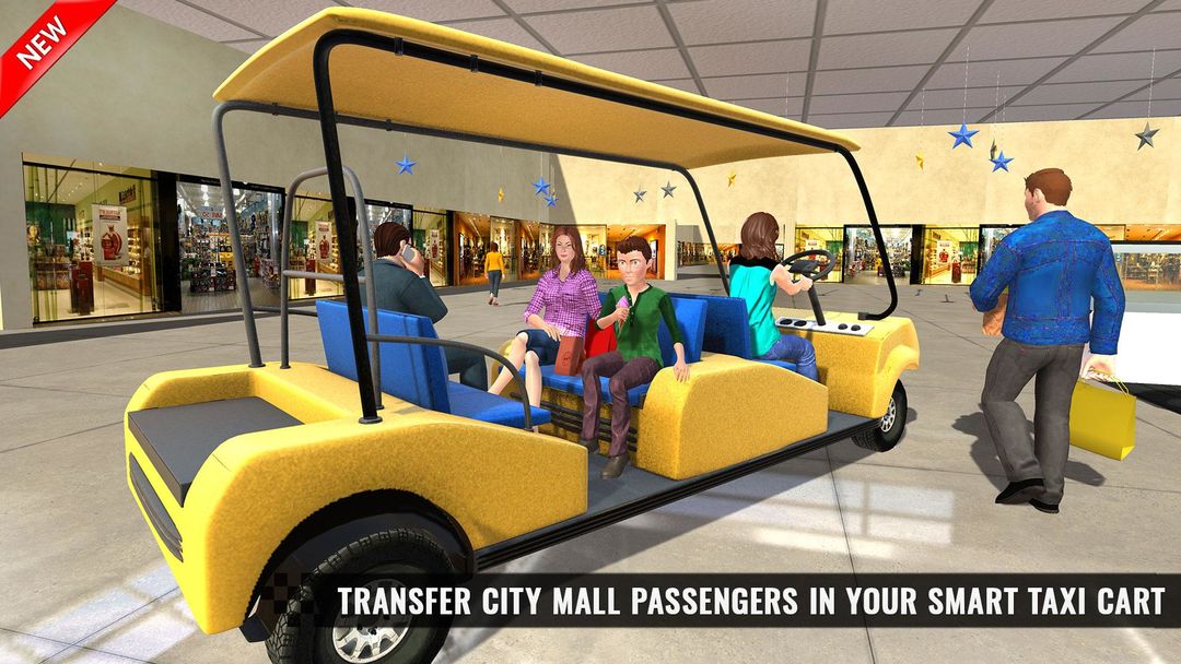 Shopping Mall Smart Taxi: Family Car Taxi Games 게임 스크린 샷